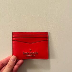 Kate Spade Vibrant Red Card Holder